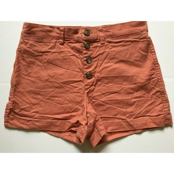 Madewell Pants - MADEWELL EMMETT SHORTS BUTTON FRONT MINI ORANGE 29
